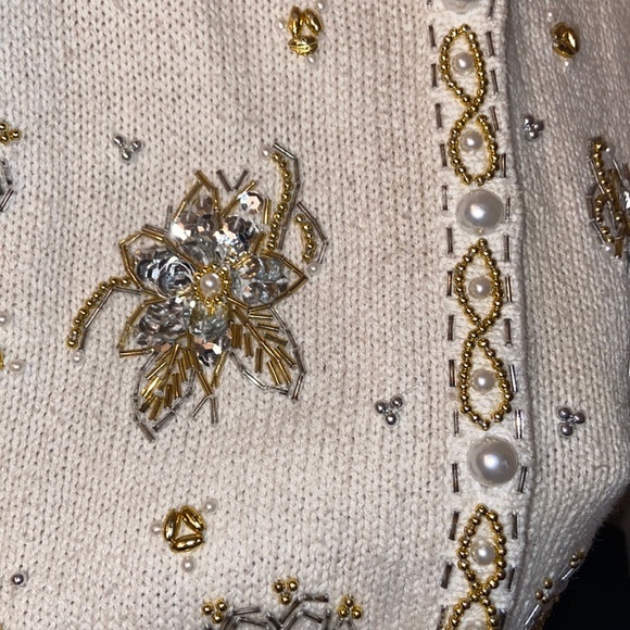 Vintage Bedazzled Sweater Vest - Picture 4 of 6